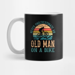 Funny Sarcastic Old Man Cyclist Mountain Bike Rider Mug